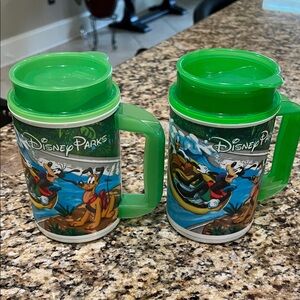 Disney Parks Green Travel Mugs Cups